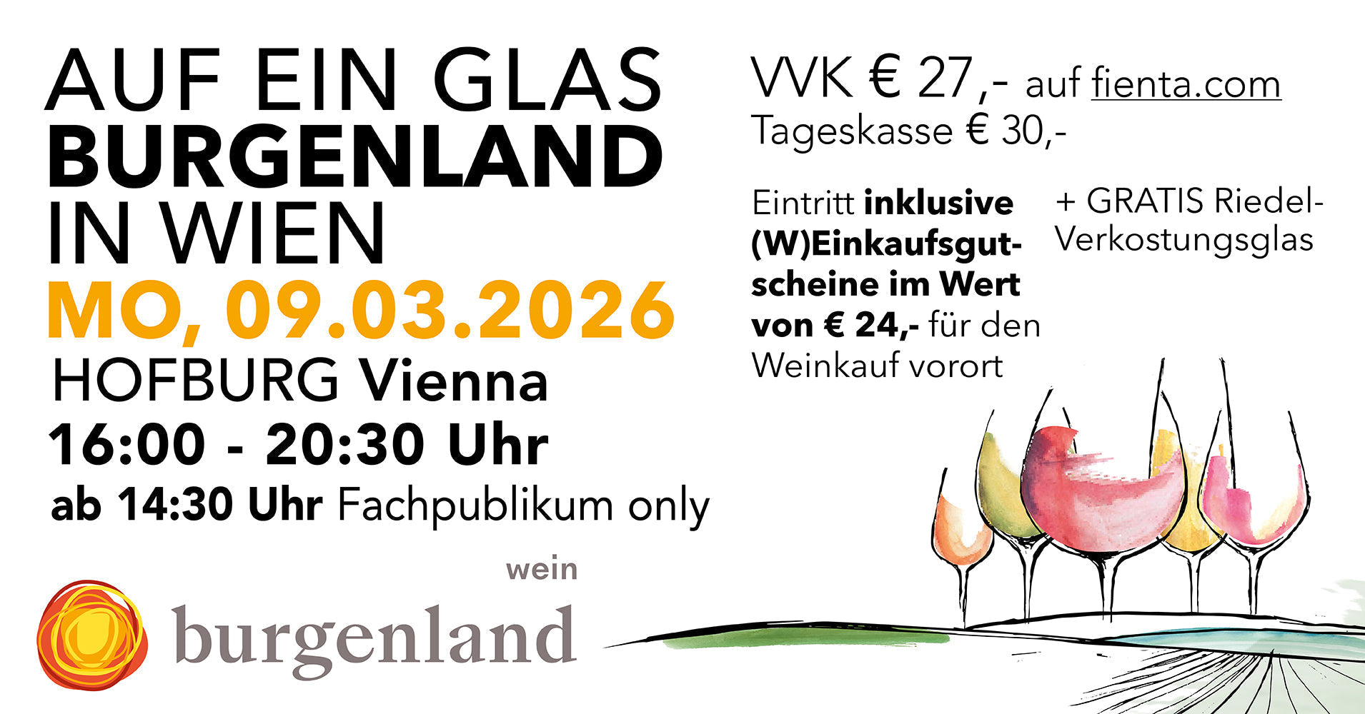 Auf ein Glas Burgenland in der Hofburg - Wein Burgenland 2026