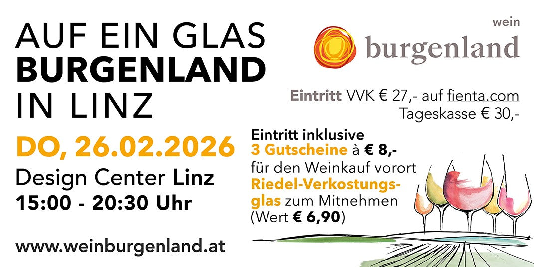 Auf ein Glas Burgenland in Linz - Wein Burgenland 2026